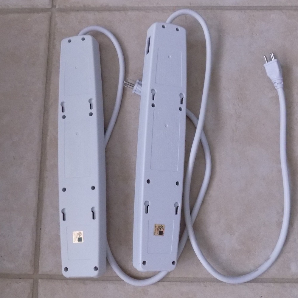 Greenlite Smart Surge Protector Power Strip 2 Pack White 7-Outlet - Picture 2 of 2